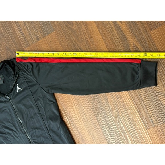 Nike Air Jordan Jacket Boys Size XL Black Red Full Zip Long Sleeves - Picture 13 of 16